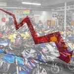 Grave calo mercato moto